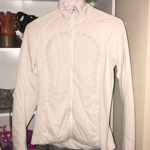 Lulu lemon white athletic jacket